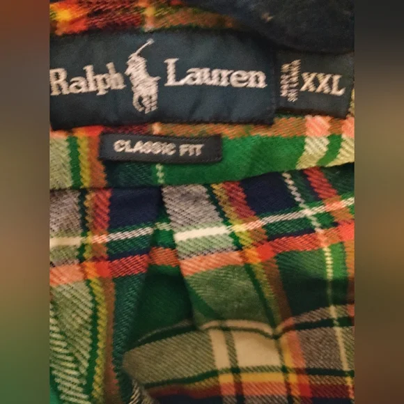 Ralph Lauren Green Plaid Men's Shirt
